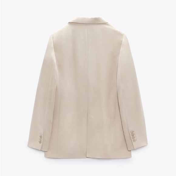 Straight cut buttoned blazer | Zara - Picture 3 of 6